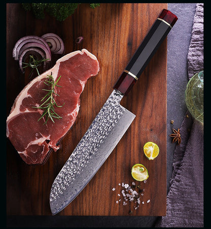 67-Layer  Damascus Steel Kithcen Knife Santoku Knife Amazing Quality -AK-DR0819