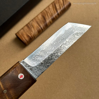 Japanese VG10 Katana Knife Damascus Ninja Samurai Warrior Sword Bushido - AK-HT1002