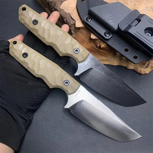 Tactical A8 Steel Hunting Knife Fixed Blade Military Survival Bushcraft Kydex- AK-HT0949