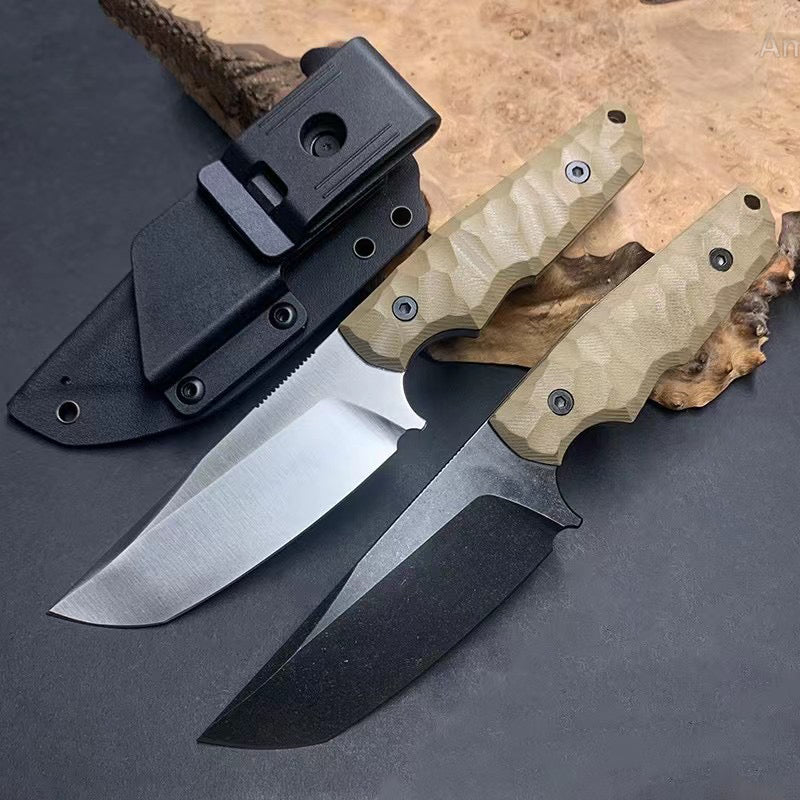 Tactical A8 Steel Hunting Knife Fixed Blade Military Survival Bushcraft Kydex- AK-HT0949