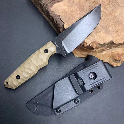 Tactical A8 Steel Hunting Knife Fixed Blade Military Survival Bushcraft Kydex- AK-HT0949