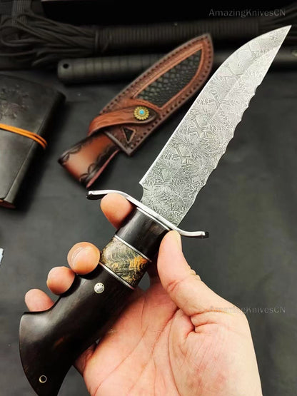 Handcrafted Hunting Knife Bowie Knives Survival Full Tang - AK-HT0952