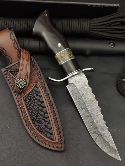 Handcrafted Hunting Knife Bowie Knives Survival Full Tang - AK-HT0952