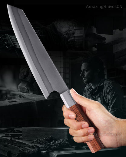 Japanese Style Kiritsuke Knife 440C Steel Chef Knife Kitchen Knives Gyuto - AK-DC0464
