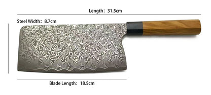 Handmade VG10 Damascus Cleaver Knife – Everyday Kitchen Essential - AK-DL1067