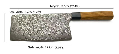 Handmade VG10 Damascus Cleaver Knife – Everyday Kitchen Essential - AK-DL1067