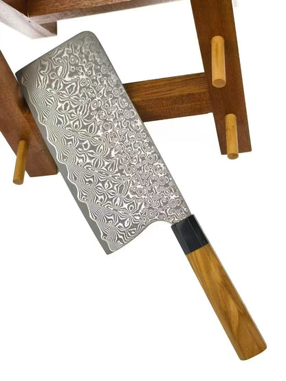 Handmade VG10 Damascus Cleaver Knife – Everyday Kitchen Essential - AK-DL1067