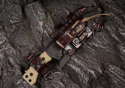 Heavy-Duty Outdoor Machete – Z-Wear & CTS-XHP Powder Steel, Full Tang, Kydex & Leather Sheath - AK-HT1035