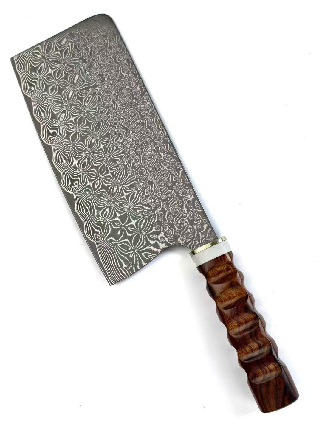 67-Layer Damascus Kitchen Knife with VG10 Core – HRC 60–61, One-Piece Construction, G10 & Desert Ironwood Handle - AK-DL1071
