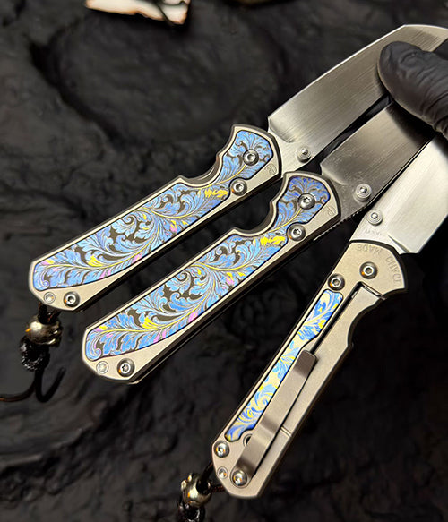 Handcrafted M390 Folding Knife – Titanium Handle - AK-HT1066