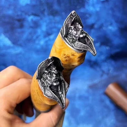 Handmade Japanese SKD-11 Steel Hunting Knife Survival Fighter Bowie Collectible - AK-HT0975