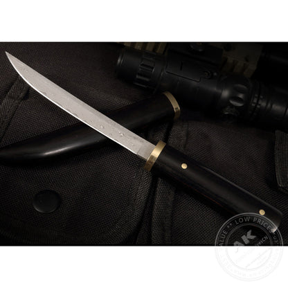 Japanese Damascus Katana Knife Ninja Samurai Warrior Mini Bushido- AK-HT0732