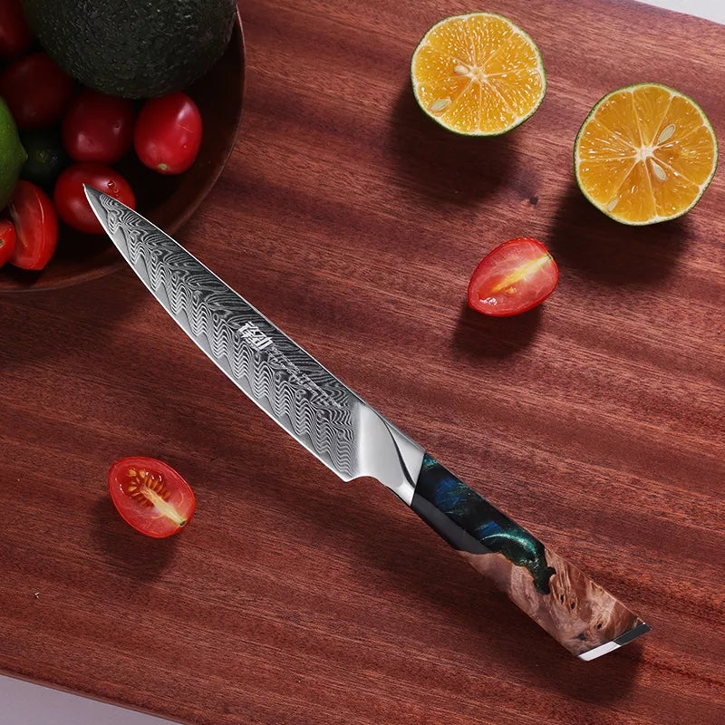 4 PCS Set 67-Layer  Damascus Steel Kithcen Knife Set Amazing Quality -AK-DS0790