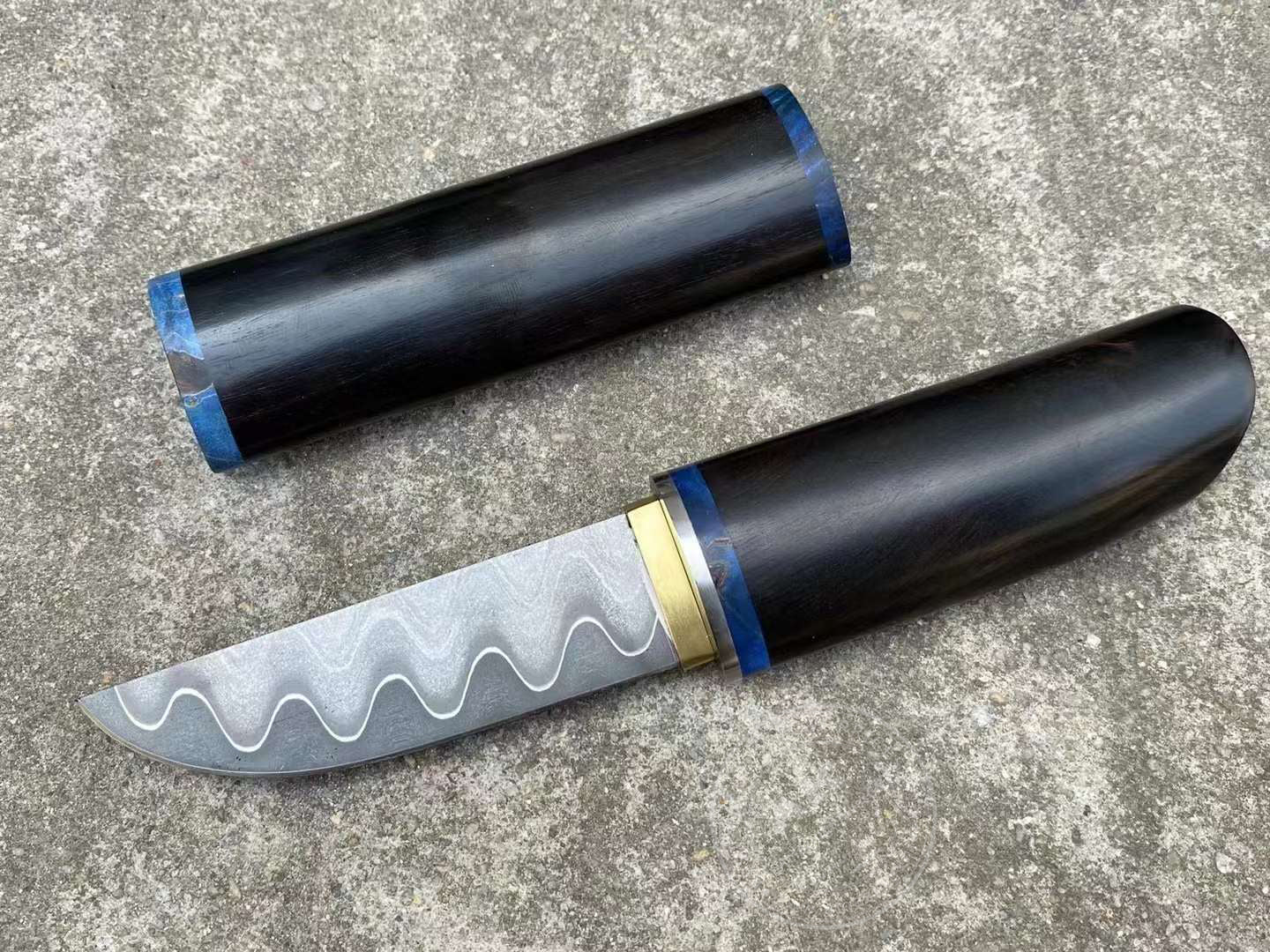Katana Knife Japanese Clad Steel Ninja Samurai Warrior Bushido Full Tang - AK-HT0795