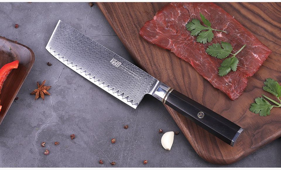 6 PCS Set 67-Layer  Damascus Steel Kithcen Knife Set Amazing Quality -AK-DS0818
