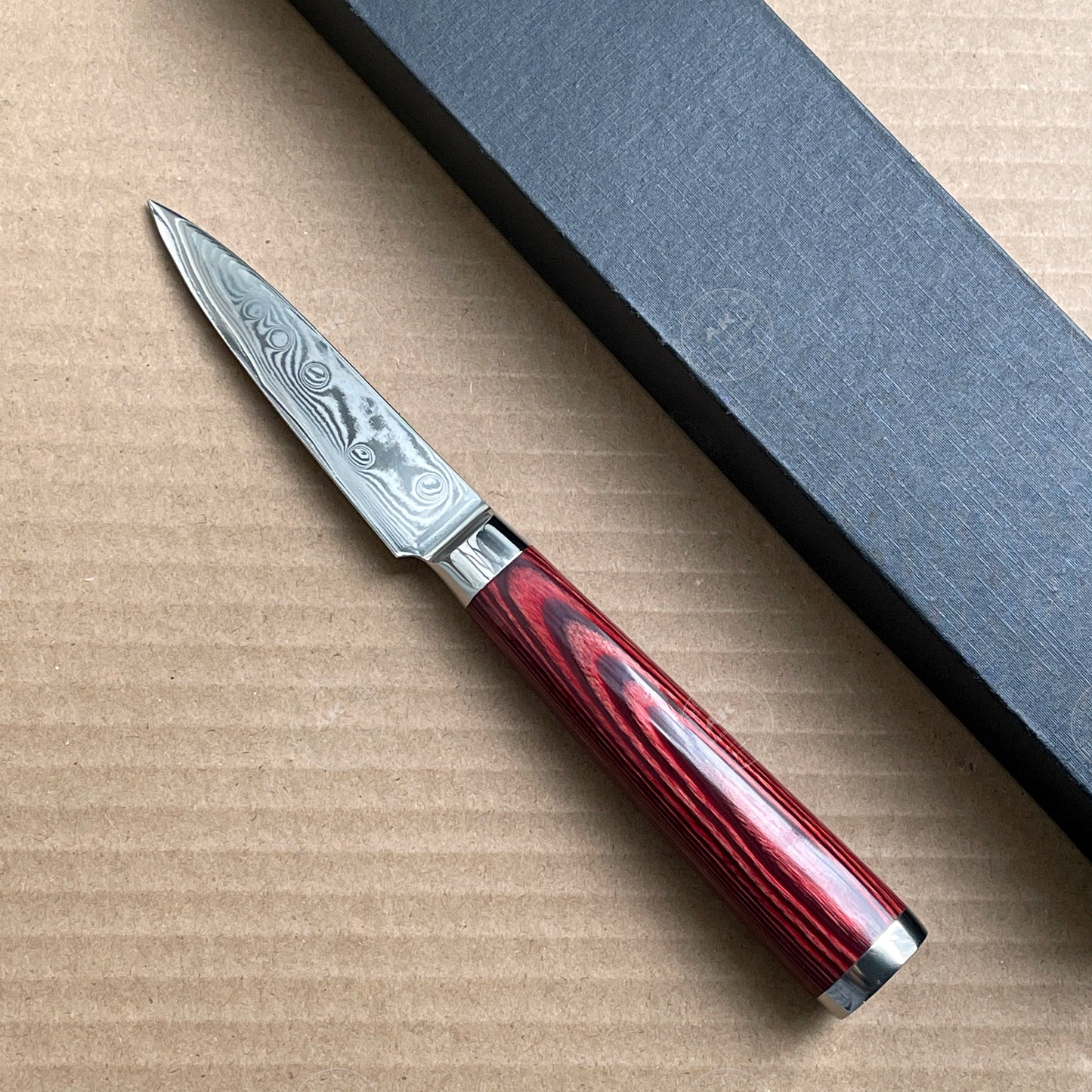 3.5'' Japanese Damascus Steel Kitchen Knives Paring Knife Wood Handle - AK-DP121