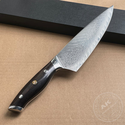 8 inch Chef Knife Japanese AUS-10 Damascus Steel Kitchen Knives High Quality Gyuto - AK-DC0739