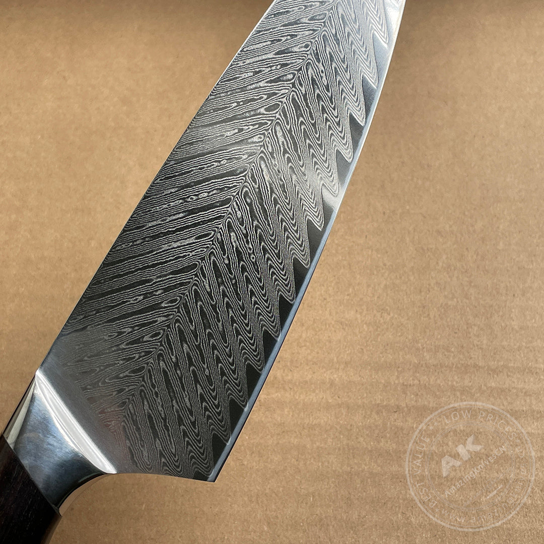 8 inch Chef Knife Japanese AUS-10 Damascus Steel Kitchen Knives High Quality Gyuto - AK-DC0739