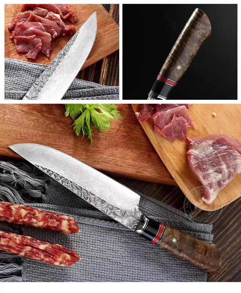 Japanese Style Chef Knife Kiritsuke Knife VG10 Damascus Steel Kitchen Gyuto - AK-DC0768