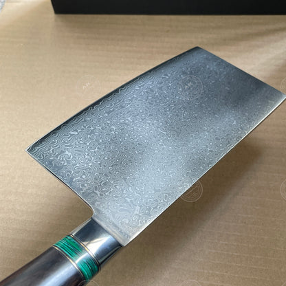 Japanese 103 Layer Damascus Steel Cleaver Knife - AK-DL0505
