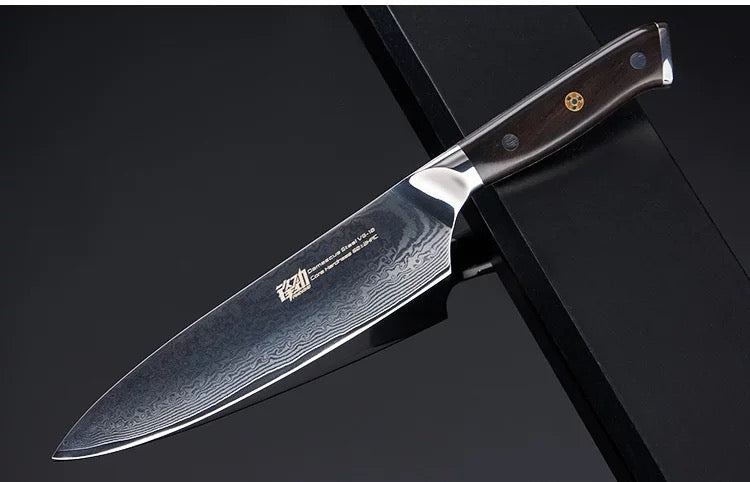 8'' Chef Knife Japanese VG10 Damascus Steel Kitchen Knives Stainless Gyuto - AK-DC0196