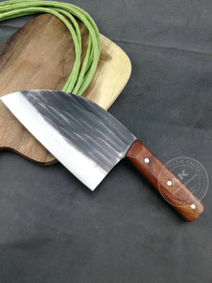 Hand Forged Cleaver Full Tang Wood Handle- AK-FK0280