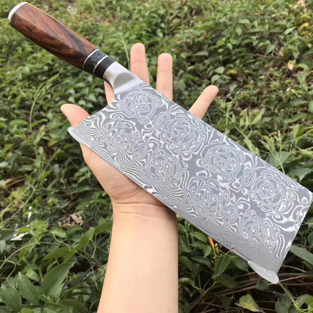 Japanese VG-10 67 Layer Damascus Steel Cleaver Knife - AK-DL0531