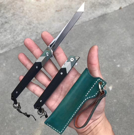 Sandvik Blade Folding Knife Tactical Rescue Survival Flipper Tanto Titanium - AK-HT0557-S