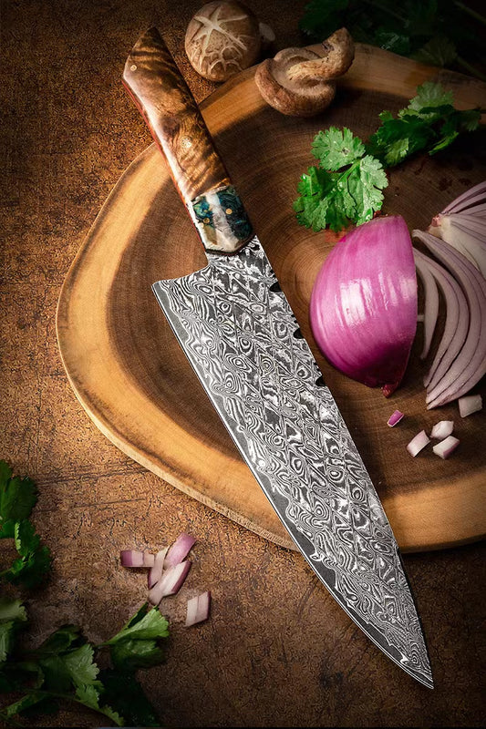VG10 Damascus Kiritsuke Chef Knife with Sheath - AK-DC0669